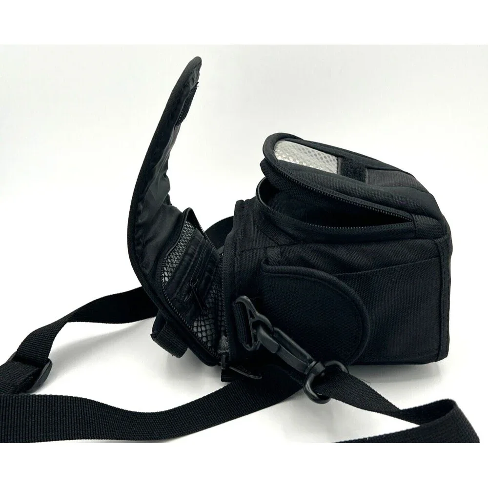 LowePro Edit 100 Camera Camcorder Soft Bag Black Multi Pocket Comfort Grab Handl